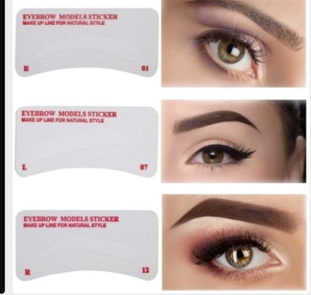 استيكرات رسم الحواجب اللصقه 30 اسطنبه